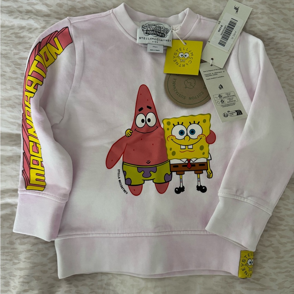 Stella McCartney Kids Pink SpongeBob Sweatshirt